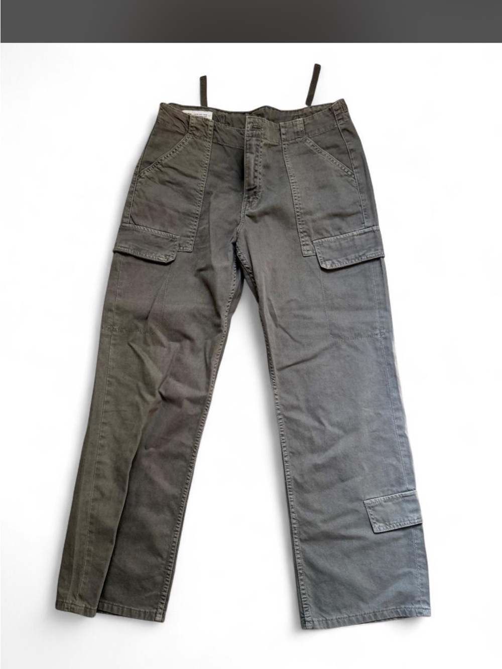 Zara Men's Cargo Pants in Olive Green and Gray